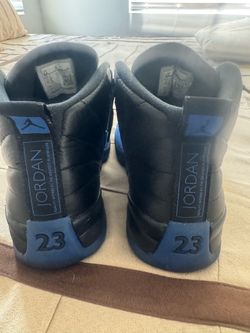 Air Jordan 12 Retro Black Blue Sneakers