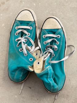 Teal Hightop Converse Size 8