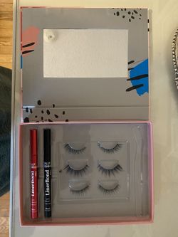 Silly George Heavenly false eyelash Trio set with Liner Bond Pro pens