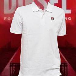 Diesel polo Smith with patch logo White US L