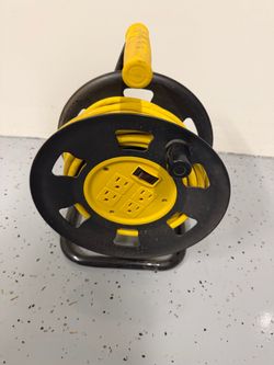 40ft extension cord, storage wheel with power