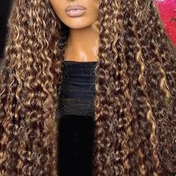 New Human Hair Wig 30”-Qty 1