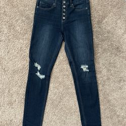 FashionNova Dark Wash Skinny Jeans Size 5