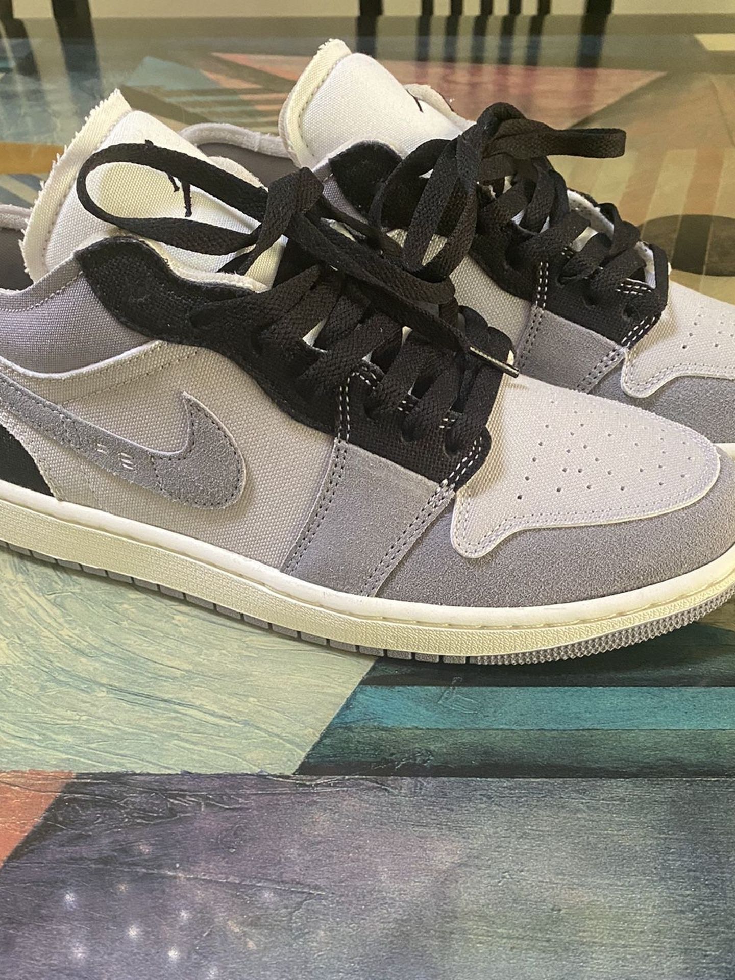 AIR JORDAN LOW SE Craft: Tech Grey/Black Cement Grey Size Men