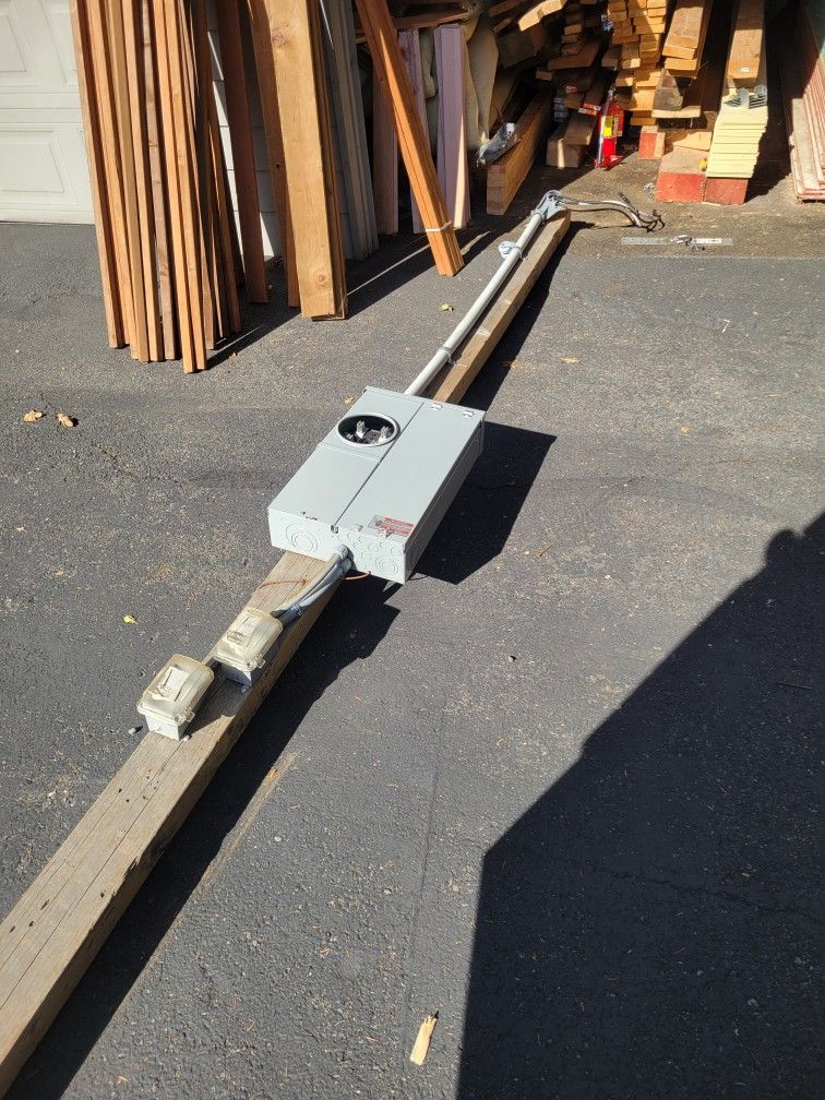 Temporary Electric Pole