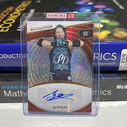 2023 Panini Revolution WWE AJ Styles Auto