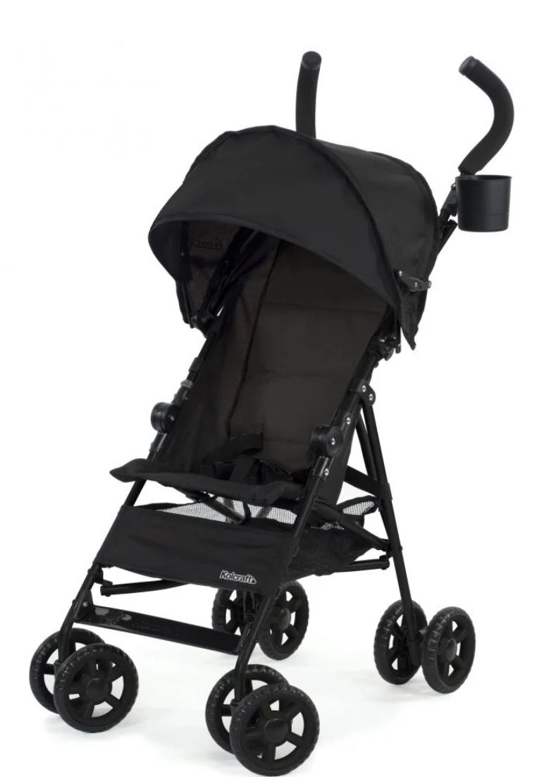 Kolcraft Cloud Umbrella Unisex 9.5 lb. Stroller, Black for Child/Toddler