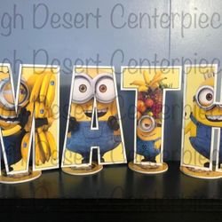 MINIONS LETTERS AND NUMBERS