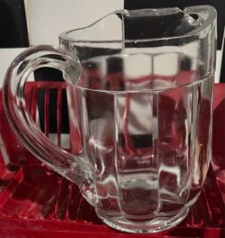 Heavy Glass Pitcher