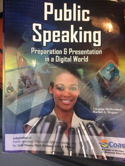 Public speaking textbook w/ Access Code