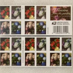 1000 FLOWERS FROM THE GARDEN FOREVER STAMPS