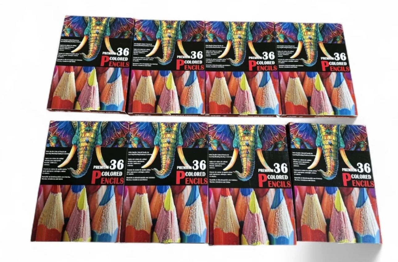 8 Pack - Apolyone Color Kids Coloring Pencils Set Non-Toxic Art Drawing School