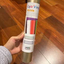 Champagne Gold Chrome Vinyl - 12" x 10FT Matte Metallic Champagne Gold Vinyl for Cricut - Easy to Weed & Transfer Champagne Gold Permanent Vinyl Roll