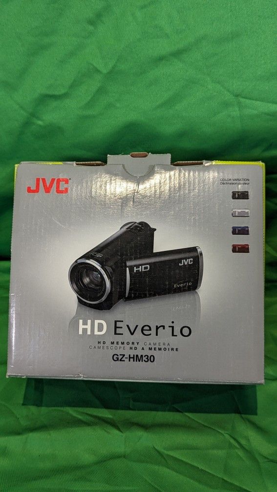 JVC Everio GZ-HM30BU Camcorder With Charger And Case +