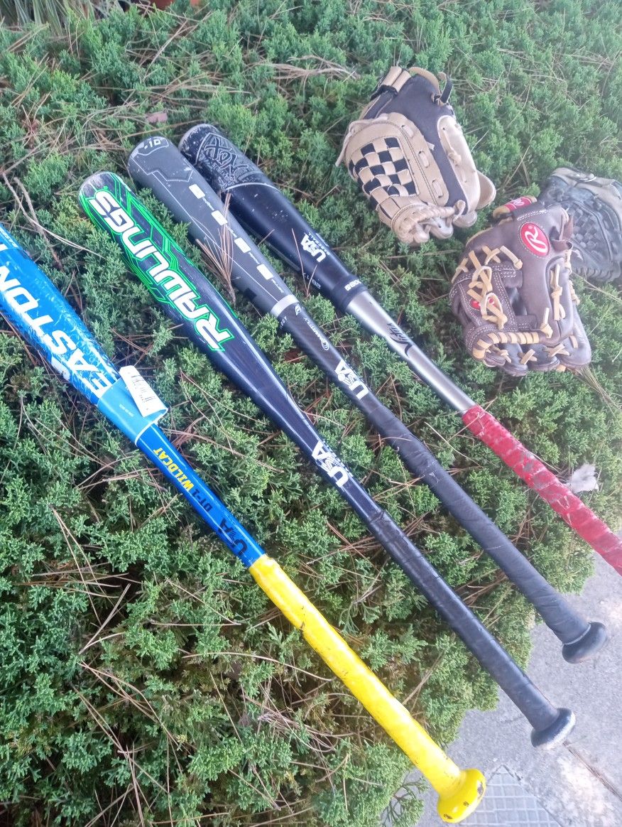 USA BASEBALL ⚾⚾⚾ 28 Length BATS & LEFTY GLOVES on