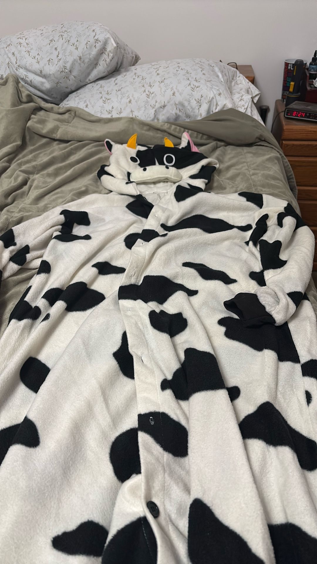 Cow pajama New never used size large