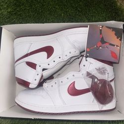 Nike Air Jordan 1 HI 85 White Team Red (BQ4422 161) Men's Size 10