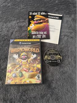 Wario World (Nintendo GameCube, 2003) w/ Manual + Instets - Tested & Working