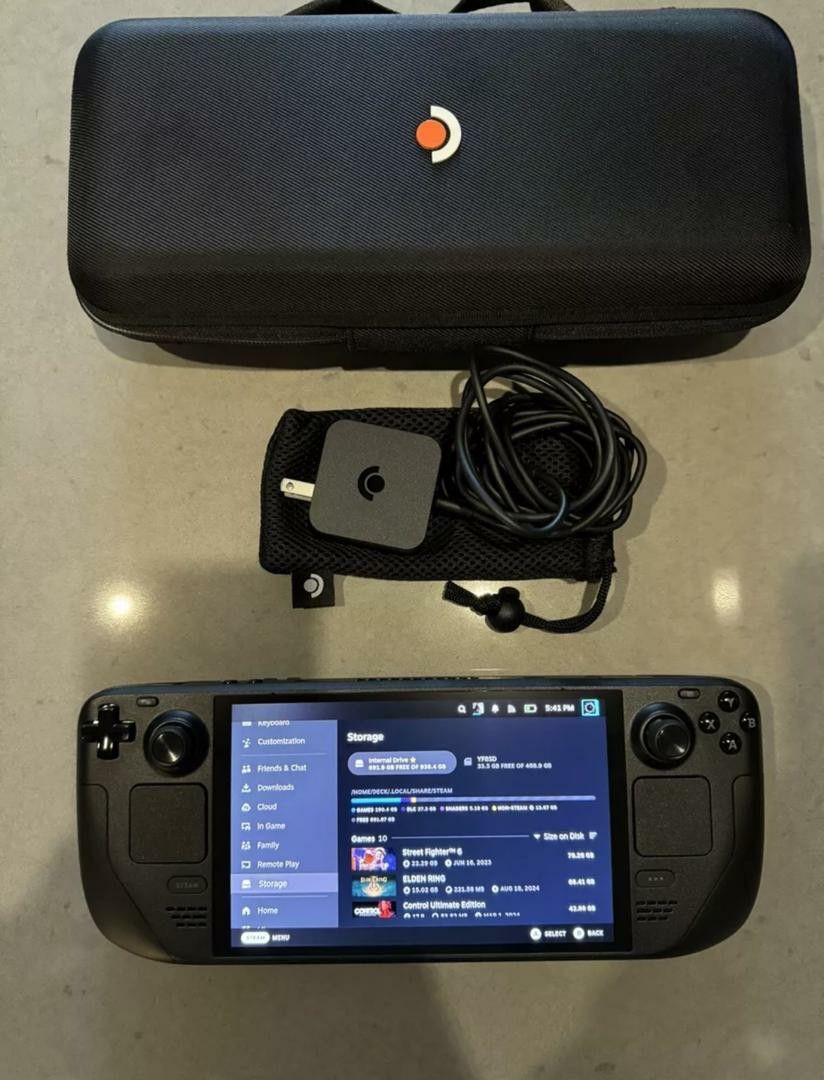 Valve Steam Deck OLED 1 TB + 512gb Micro SD Card for Sale in Atlanta