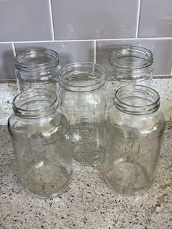 Glass Jars (5 in total)