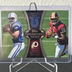2012 TOPPS FOOTBALL RC ANDREW LUCK & ROBERT GRIFFIN III