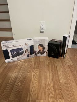 PACKAGE DEAL 📦.  ALL NEW.  MASSAGING PILLOW.  HOT & COLD SHOULDER WRAP.  WINE BOTTLE CHILLER. WINE DISPENSER.  MSRP $175!!  BEST OFFER 💰. NOT FREE!!