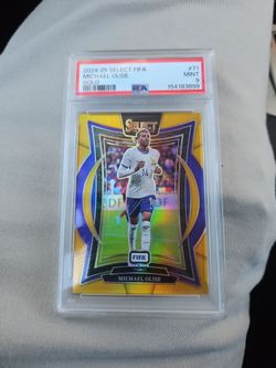 Michael olise select 2024/2025 France True gold 1/10 First Print Psa 9