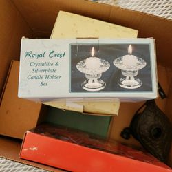 Crystal candle holders