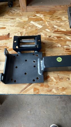 trailer hitch winch holder