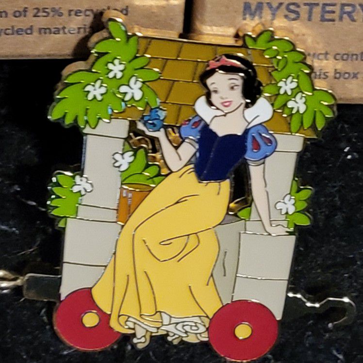 Disney Princess Snow White Train Car Enamel Metal Pin Blind Box Series 