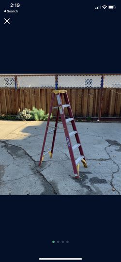 Werner 6ft Ladder Red/yellow