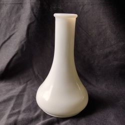antique white glass vase
