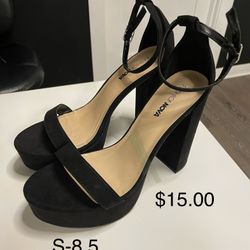 Fashion Nova Black High Heels