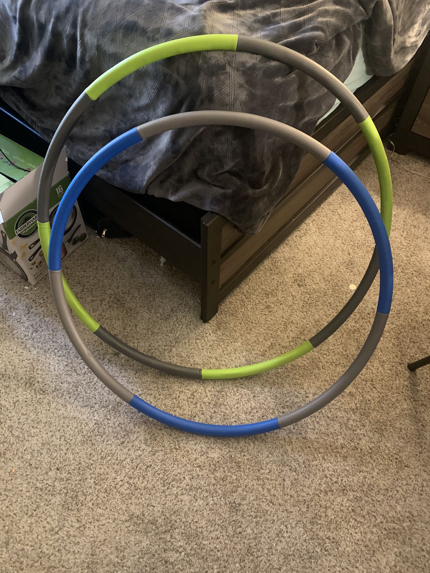 Weighted hula hoops
