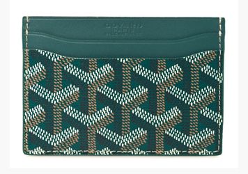 Goyardine Saint Sulpice Card Holder Green