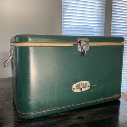 Vintage thermos cooler