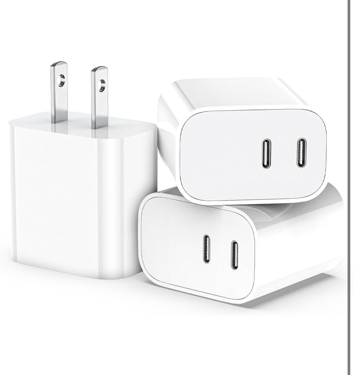 Brand: SMALLElectric USB C Charger Block,3-Pack Dual Port USB C Fast Charging Block,Type C Wall Charger Plug for iPhone 16/15/14/13/12/11/ Pro Max/Plu