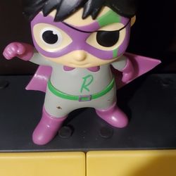 Ryan's World Special Delivery Super Hero Purple Suit 4" Figure Preowned VGC
