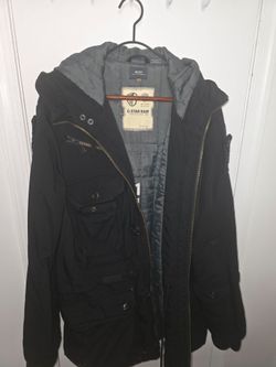 G-Star Raw Field Hooded Puffer Jacket Black Pockets