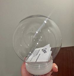 LOT OF 5 - 5in DIY plastic snow globes/water globes sell for $10 per globe so $50 retail