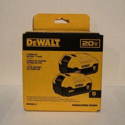 DEWALT XR 5AH 2-PACK  BATTERY