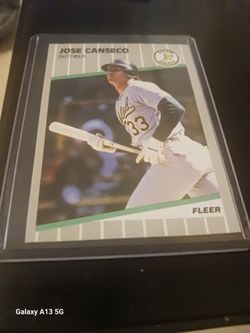 Jose canseco fleer card