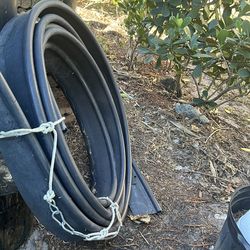 Black plastic , landscape edging