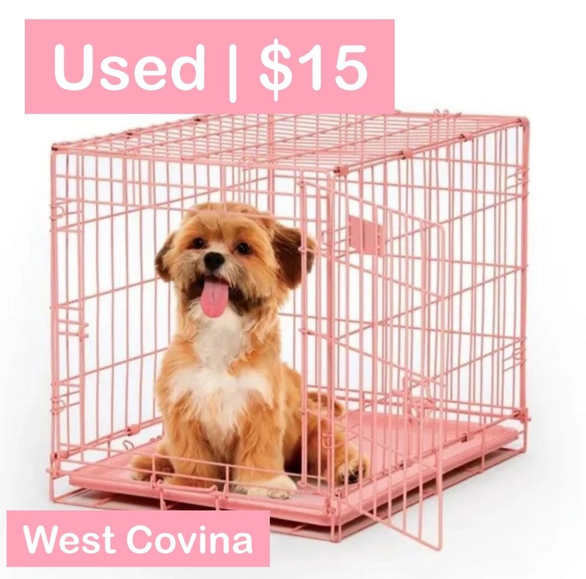 Used pink 24” Kennel