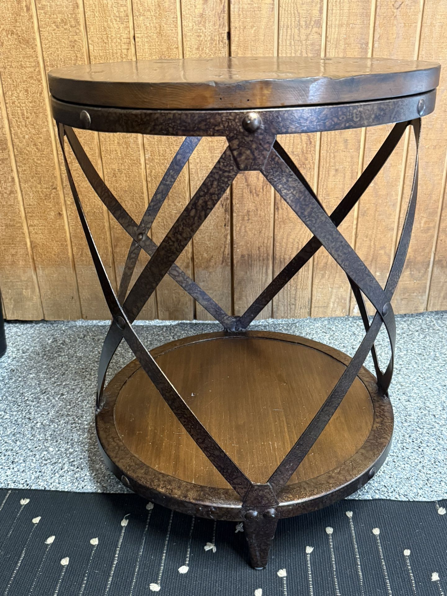 Rustic/Industrial Accent Table