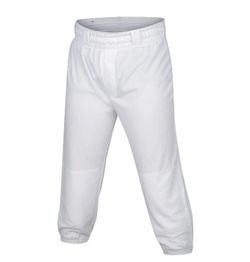 Wilson Heavyweight Pull-Up Custom Baseball Pant w/ Tunnel Belt - White YOUTH XS