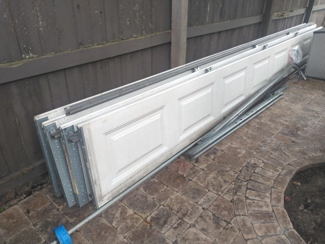 Garage Door 18' X 7' White