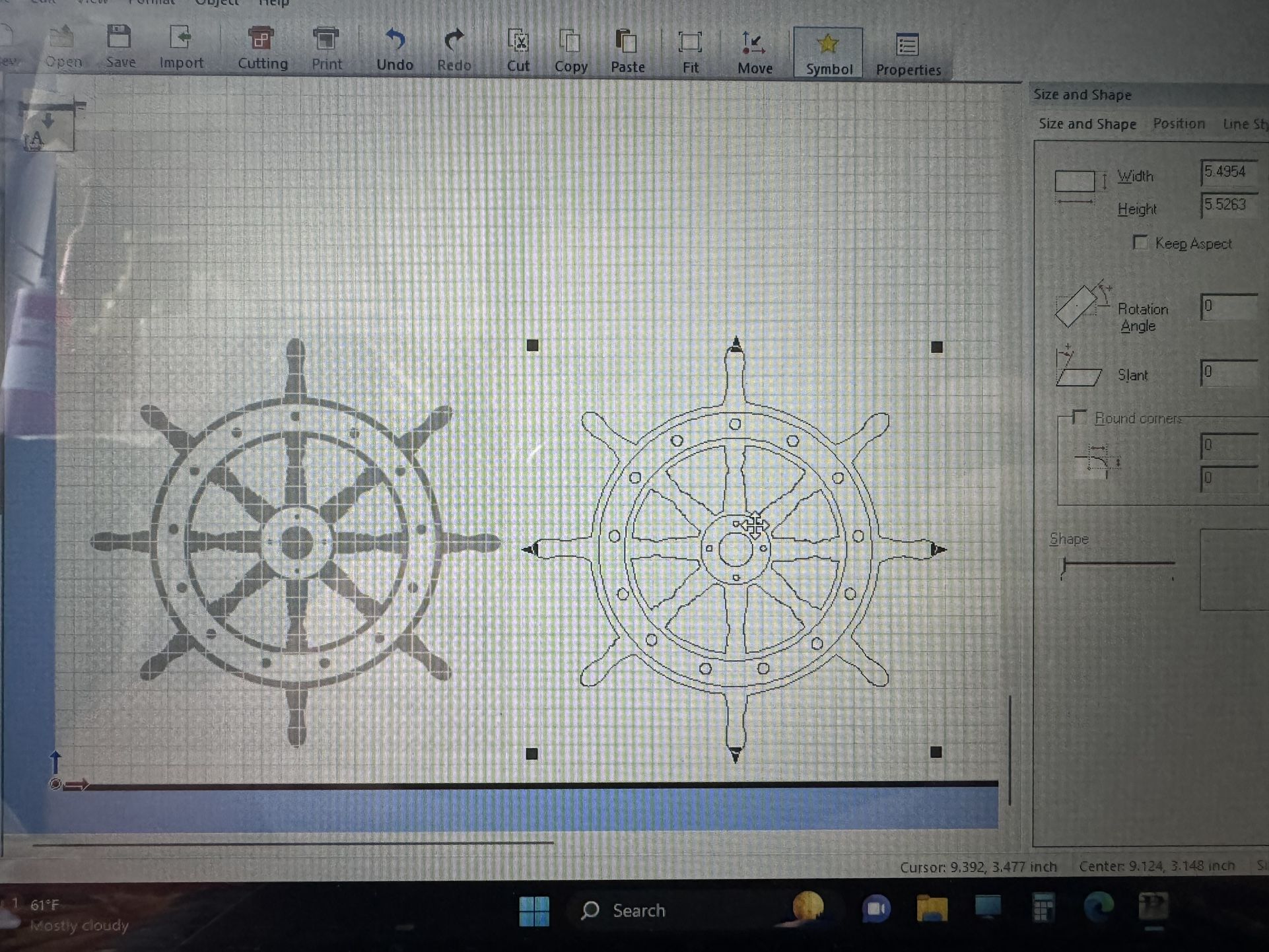 Boat Helm Decal