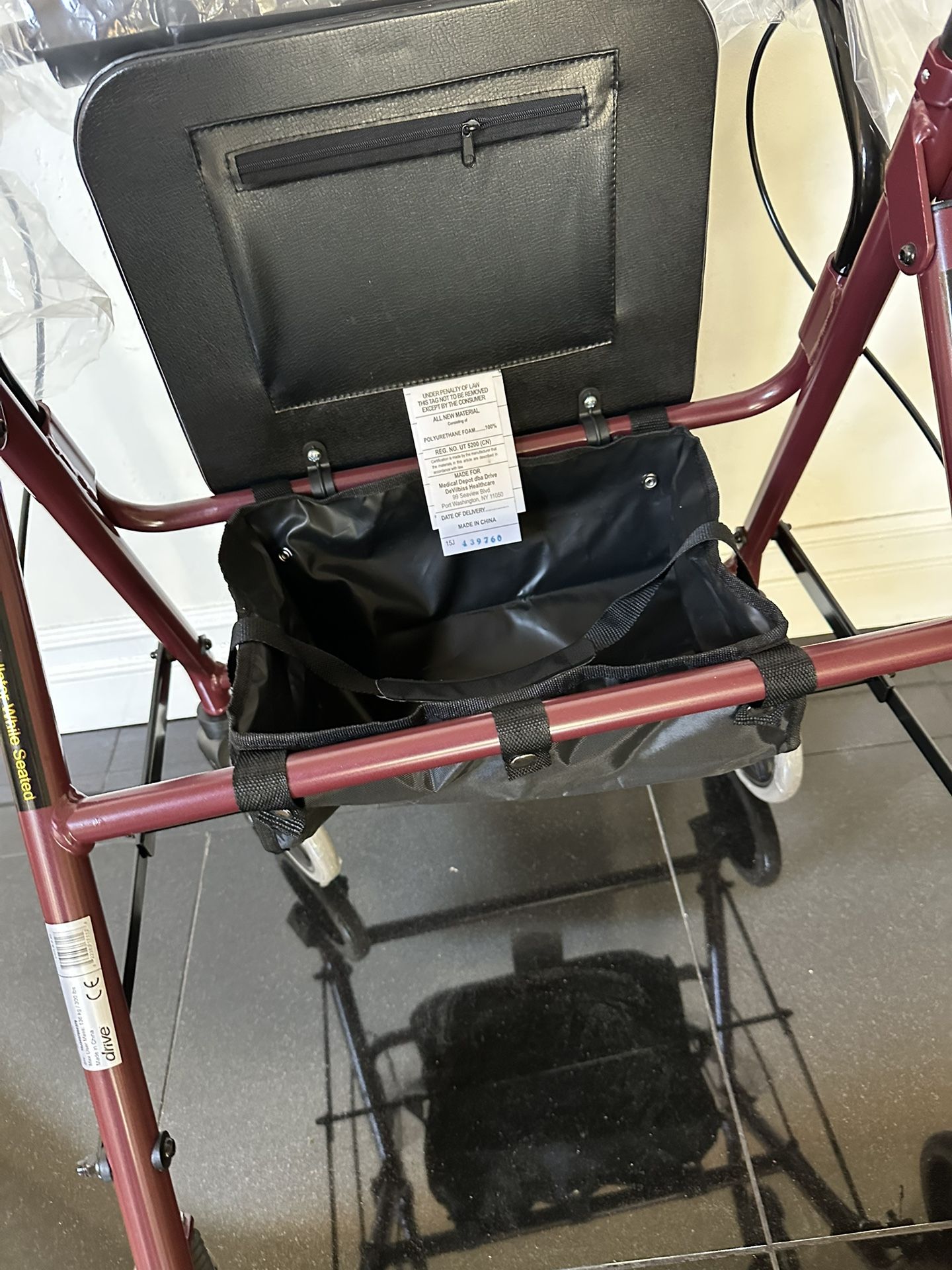 Drive Medical Rolling Walker With Seat