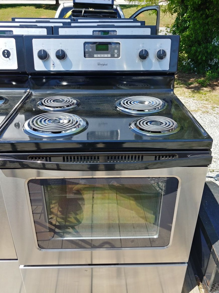 Whirlpool stainless stoves "90 warranty" for Sale in Cleveland, GA